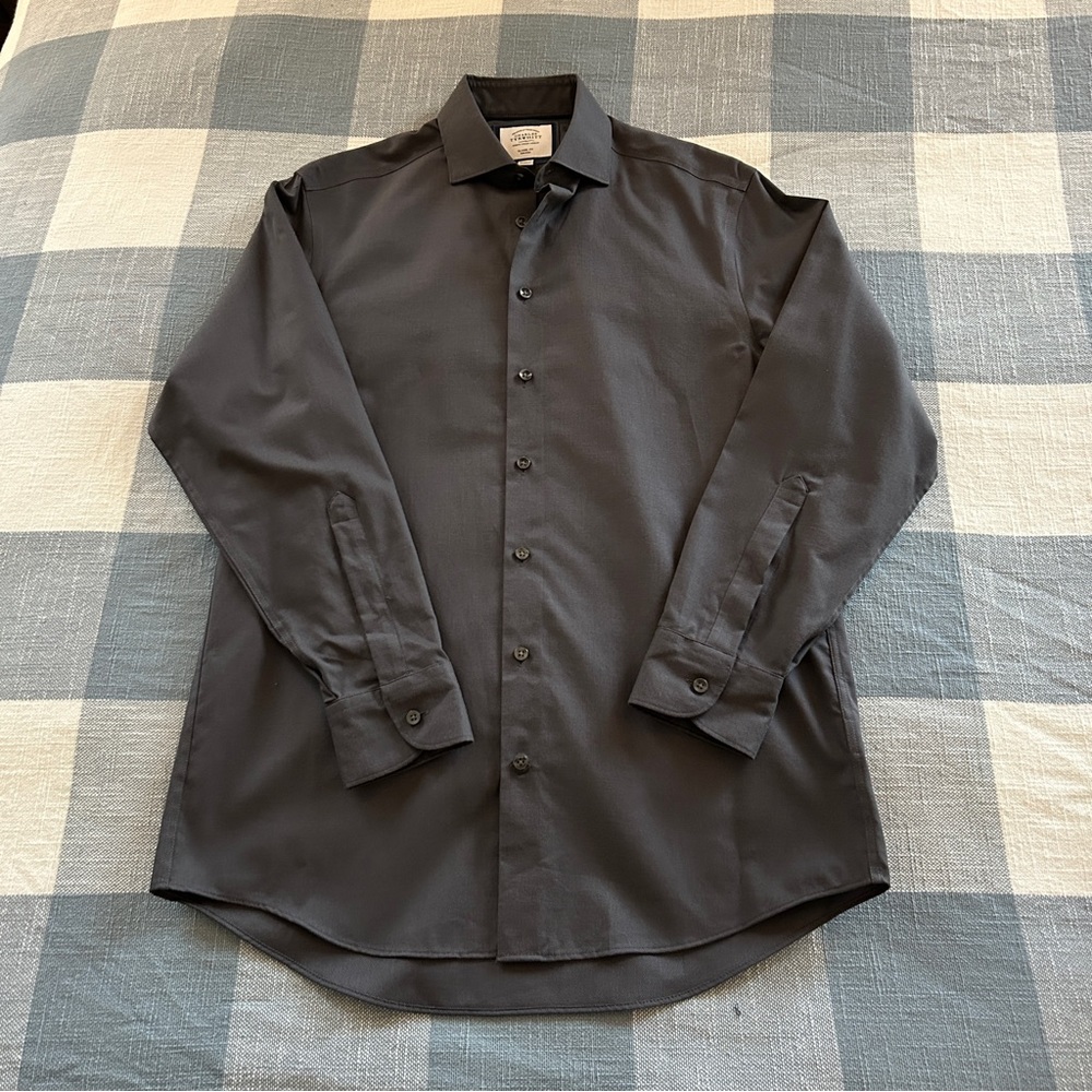 Charles Tyrwhitt gray men’s shirt